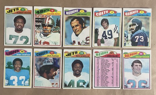1977 TOPPS FOOTBALL 40 CARD LOT -G-VG - EX HANNAH/MUNCIE/SISTRUNK - Picture 2 of 4