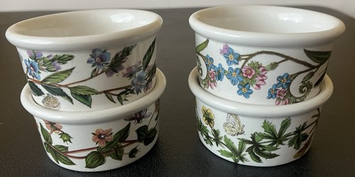 Vintage Portmeirion Botanic Garden Butterflies & Beatle Small Ramekins Set Of 4 - Picture 7 of 9