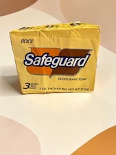 Vintage Safeguard Deodorant Soap 3 Bar Pack 5oz Each NOS Procter Gamble