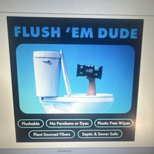 DUDE Wipes XL Flushable Body Wipes, Fragrance Free, 48 Count