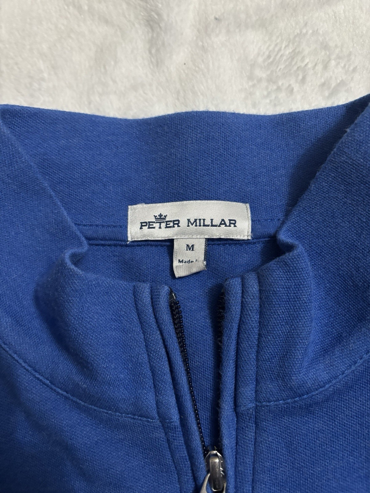 Blue Peter Millar Pullover Quarter zip sweater si… - image 5