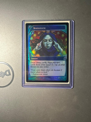 MTG Brainstorm   Foil Future Sight   Frame Mysterious Booster2 MB2 NM