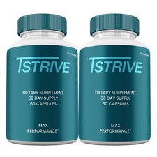 Tstrive Capsules, Max Strength, Tstrive all natural Men Supplement (2 Pack)
