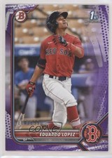 2022 Bowman Prospects Purple Pattern Border 180/199 Eduardo Lopez #BP-134 0i1b