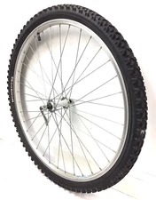 26" Bicycle Front Alloy Wheel QR SS Spokes 1.95" Tire Mountain Bike #Y60