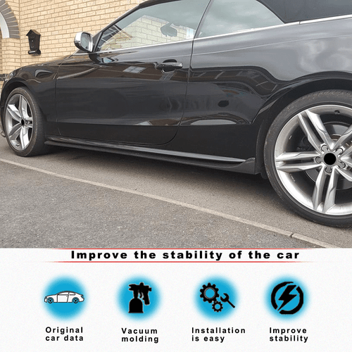 Carbon Seitenschweller für Audi A5 S5 8T B8 Leisten Seitenleisten S-Line Schwell - Picture 2 of 12