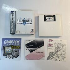 Final Fantasy I & II 1&2 Dawn of Souls Nintendo GBA W/ Box & Inserts Great Shape