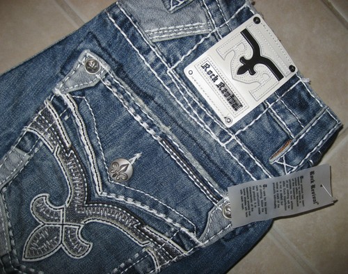 Rock Revival Kort Straight Jeans E1627J1L Men's Size 32X34 - Picture 4 of 8