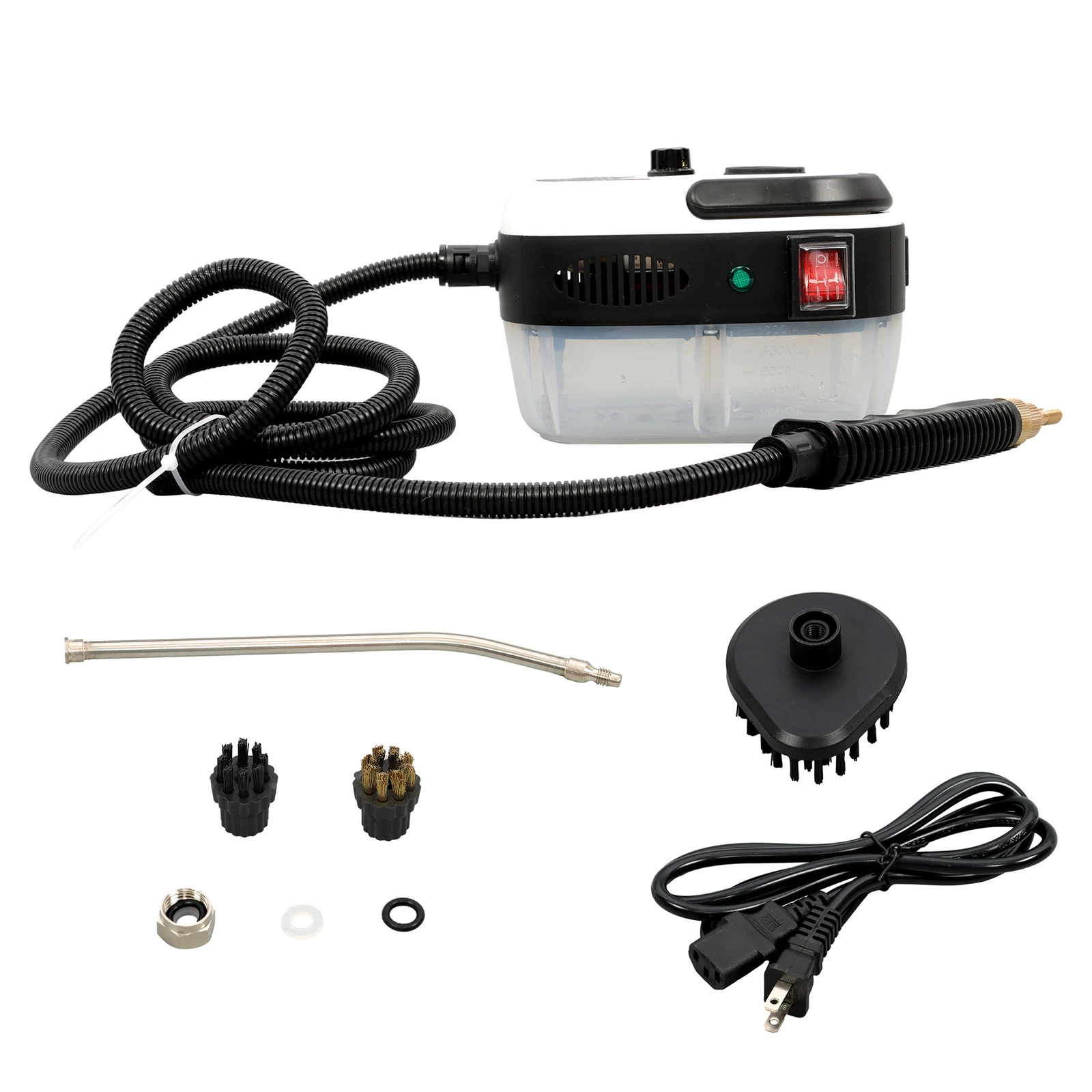 LABLT 2500w 110V 1000ml High Pressure Steam Cleaner Machine Portable (White)