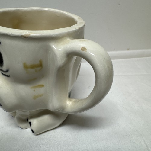 PUPPY DOG FACE POTTERY CUP BY SANDY 3 1/2" HIGH VG++ CONDITION - Picture 12 of 12