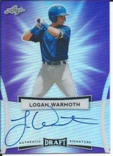 2017 Leaf Metal Draft Baseball LOGAN WARMOTH #BA-LW1 Purple Autograph 9/15