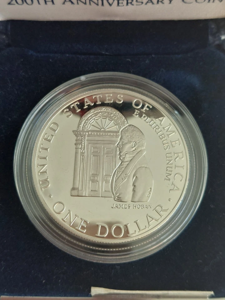 1992 U.S. W The White House 200th Anniversary Silver Dollar Proof Coin OGP & COA - Image 3 of 4