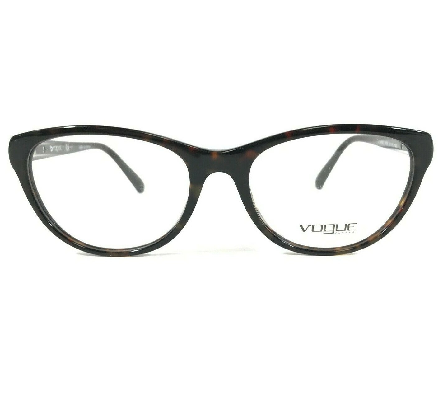 Vogue Eyeglasses Frames VO2938B W656 Tortoise Cat Eye Rhinestones 54-18-140