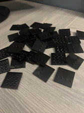 Minifigure Base Plate Stands Lot of 32 4 x 4 with 4 Center Studs. New - Unused