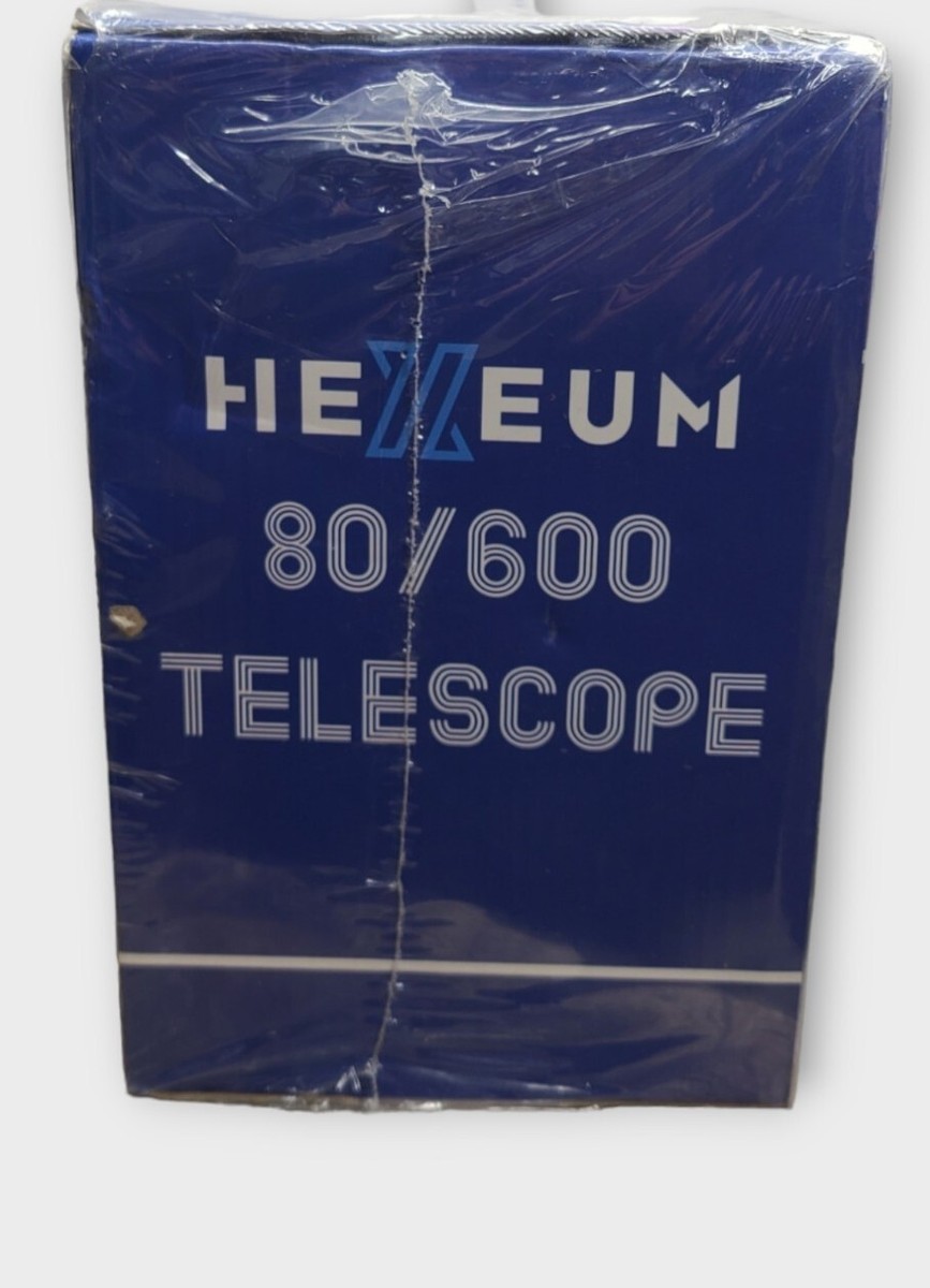 Hexeum Astronomical Telescope 80/600mm Black - BRAND NEW - FACTORY
