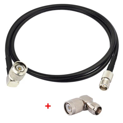 EIGHTWOOD Antenna Relocation Kit PRC-152,MBITR (2ft) Right Angle Connector Extension Cable