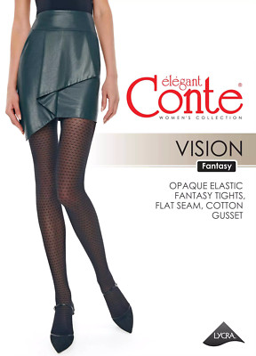 Conte Vision 30 Den - Fantasy Women's Tights an openwork geometric pattern ''dot''