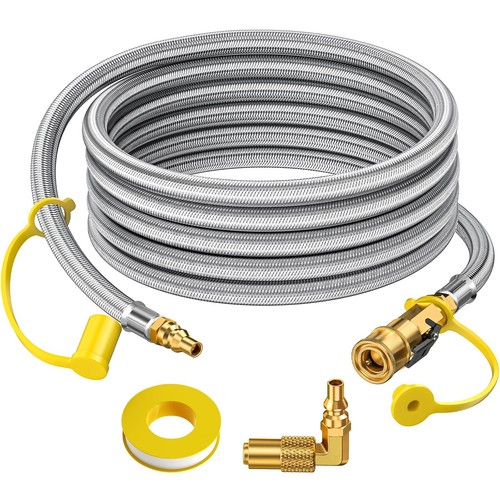 7FT 12FT 24FT Quick Connect Propane Hose for RV to Grill LP RV Hose with Adapter - Picture 36 of 52