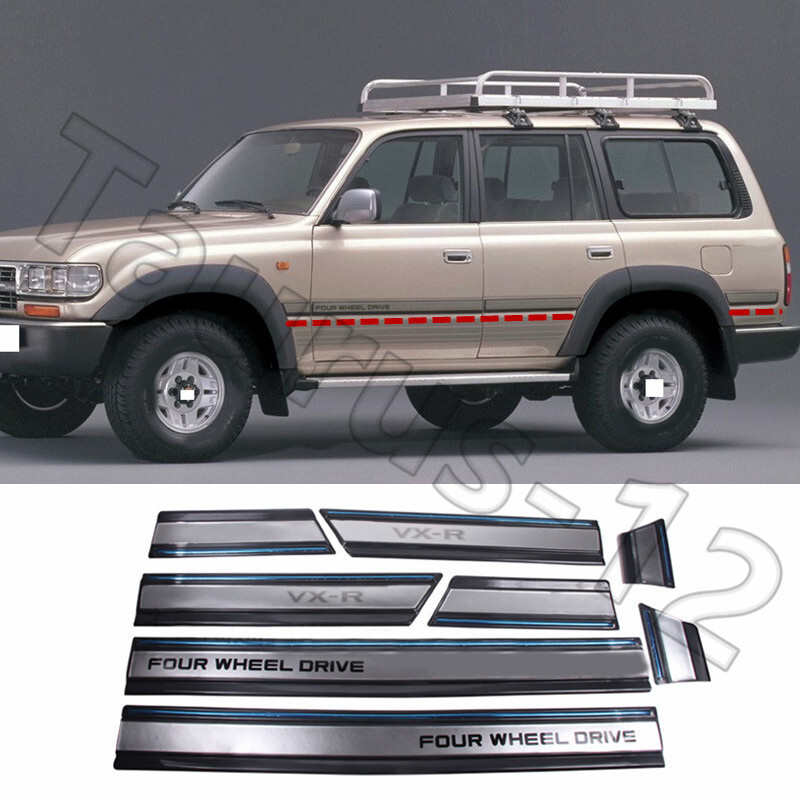 8X Wheel Drive Side Door Molding Trim For Toyota Land Cruiser LC80