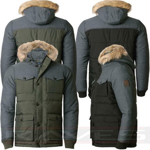 threadbare hooded parka jacket