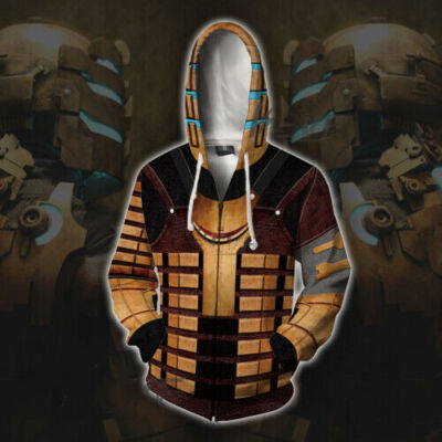 Dead Space Isaac Clark 3D Hoodies Cosplay Herren Sweatshirts Jacke Mantel Kostüm