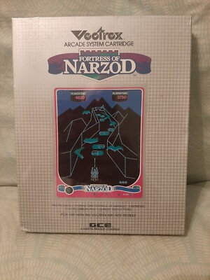 FORTRESS OF NARZOD for Vectrex -- NEW, SEALED, LOVELY, SHRINKWRAPPED!