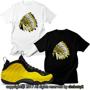 Nike Air Foamposite One óptica amarillo que empareja Personalizado Camiseta  Espuma 1-6-18 | eBay