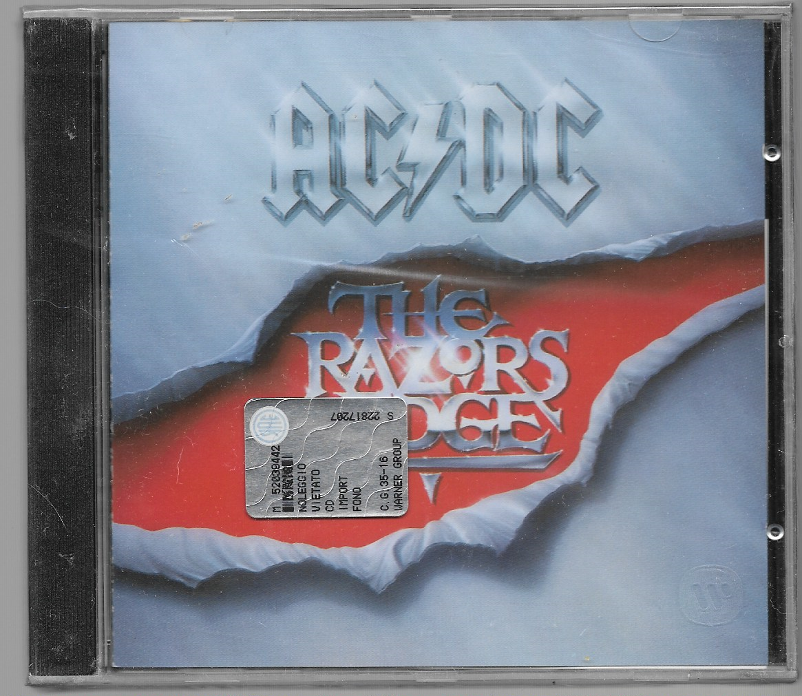 AC/DC THE RAZORS EDGE  CD F.C. ATCO 7567-91413-2 NUOVO SIGILLATO!!!