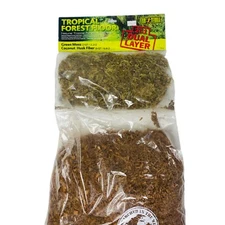 Exo Terra Tropical Forest Floor Green Moss (2qt) & Coconut Husk (6qt)