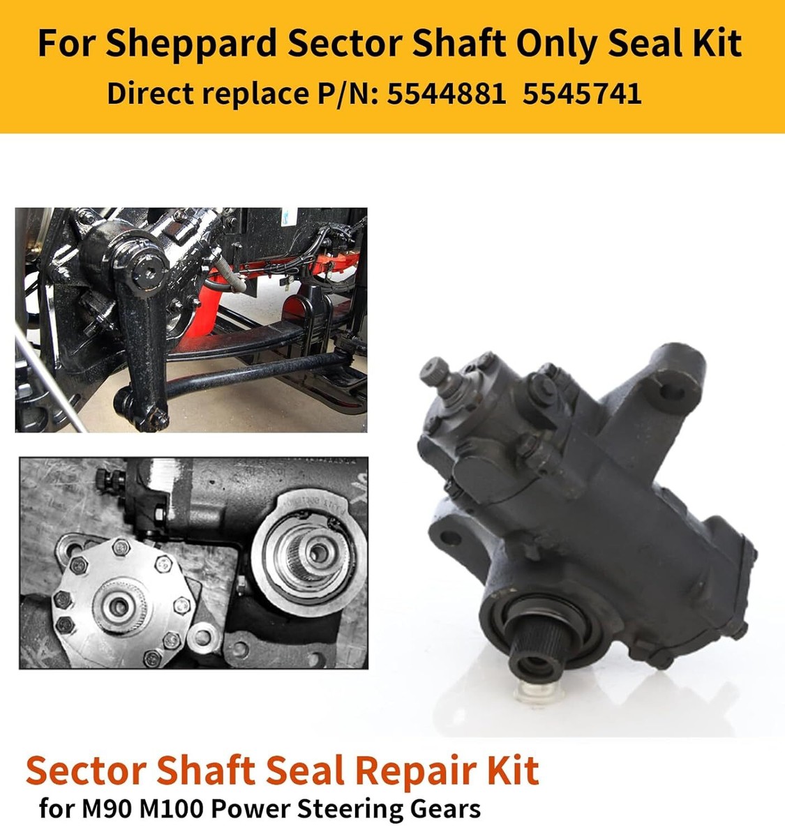 Shaft Sector Seal Kit for Sheppard M100 M90 Power Steering