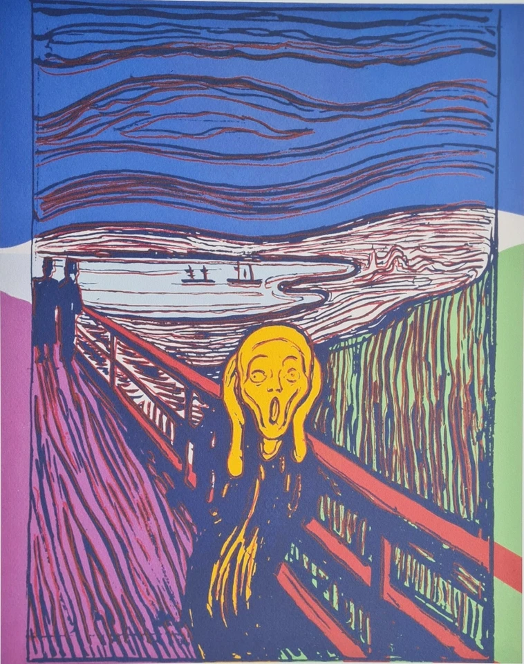 ANDY WARHOL * The Scream * 50 x 40 cm * signed lithograph * limited# 96/200 - Bild 2 von 4