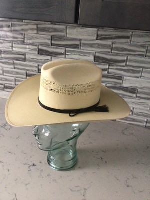Rocha Hat M.R. Straw Size 6 7/8 New 