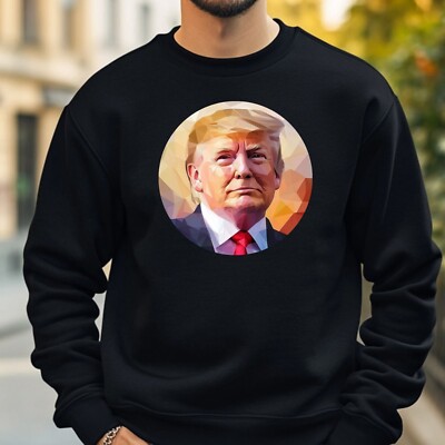 Trump Polygonal Sweatshirt Cosy and Perfect for Any Occasion S to 4XL