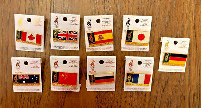 SUPER RARE 1996 Olympic FLAG PINS - Various Countries - BRAND NEW