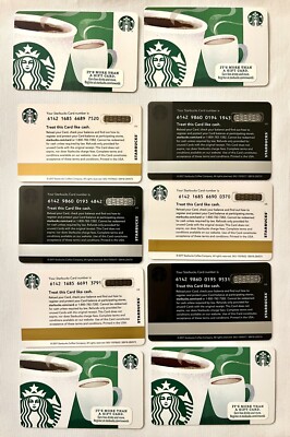 Starbucks Gift Card - LIMITED Edition - NEW MINT - No Cash Value