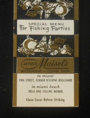 1960s Arthur Maisel's Restaurant Coffee Shop Miami and Miami Beach FL Dade Co MB
