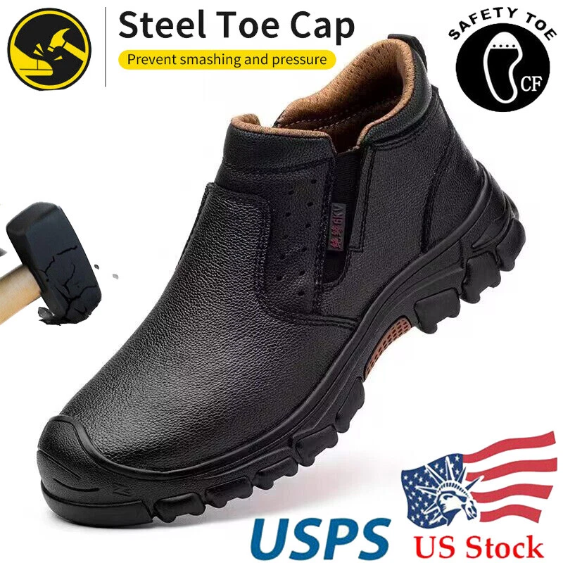 Us Mens Waterproof Work Boots Composite Toe Safety Shoes Indestructible Non Slip