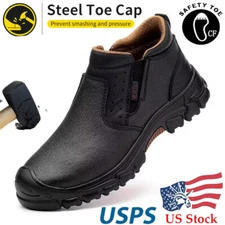 Us Mens Waterproof Work Boots Composite Toe Safety Shoes Indestructible Non Slip