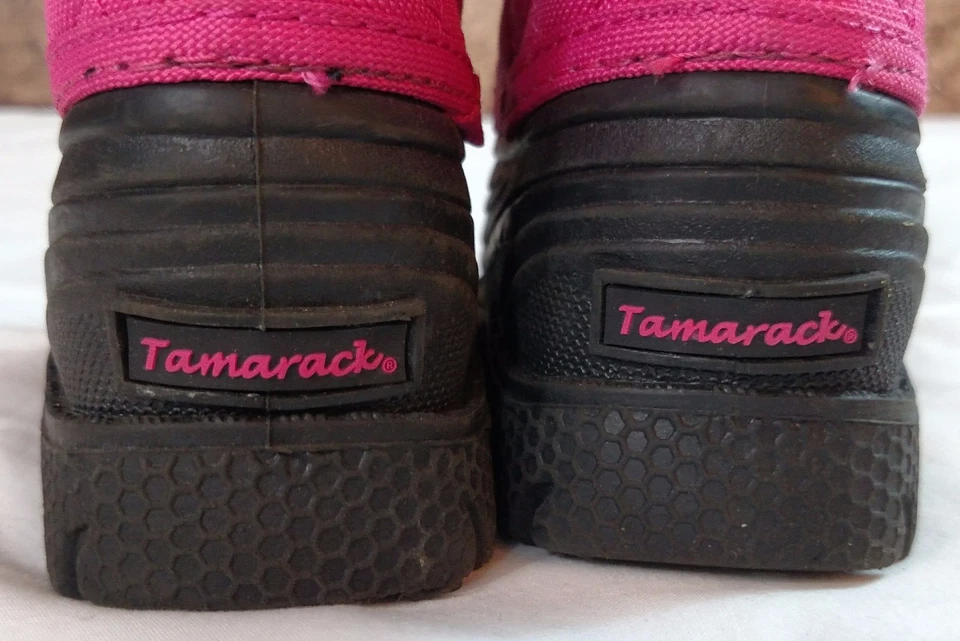 Детский девочек молнии TAMARACK зимний снег ботинки розовый и искусственного меха Sz младенца 5 EUC - Изображение 4 из 4