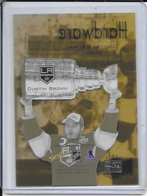 2020-21 Metal Universe Dustin Brown Championship Hardware # CH6 - Image 2 of 2