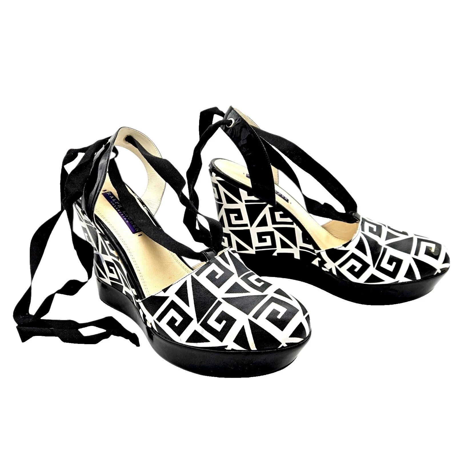 Tacones De Cuña Lauren Ralph Lauren Negro para Mujeres