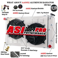 3 Row Radiator Shroud Fan fit 1978-88 G-Body Monte Carlo El Camino Regal Cutlass