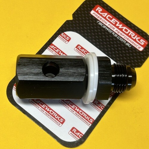 Raceworks AN6 Fuel Shut-Off Valve -6AN Billet Aluminum Black (RWF-650-06BK)