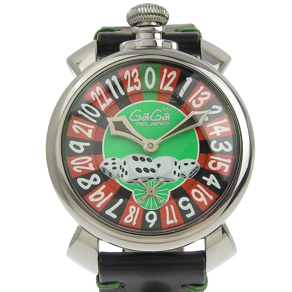 Wristwatch USED Men's Gaga Milano MANUALE 48MM LAS VEGAS 5010 Stainless Steel