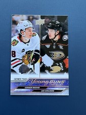 2023-24 Upper Deck Series 2 Connor Bedard Leo Carlsson Young Guns Checklist #500