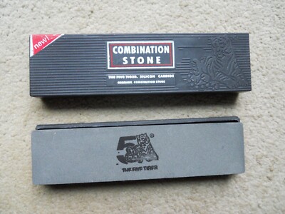 The Five Tigers Silicon Carbide Ceramic Combination 8'' Sharpening Stone