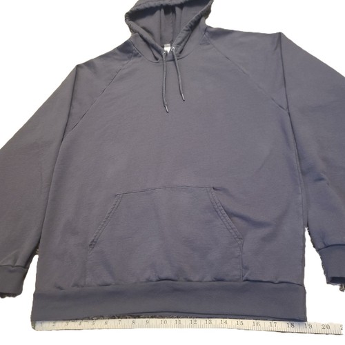 American Apparel California Fleece 100% Baumwolle Pullover Hoodie Gr. L schiefergrau - Bild 7 von 9