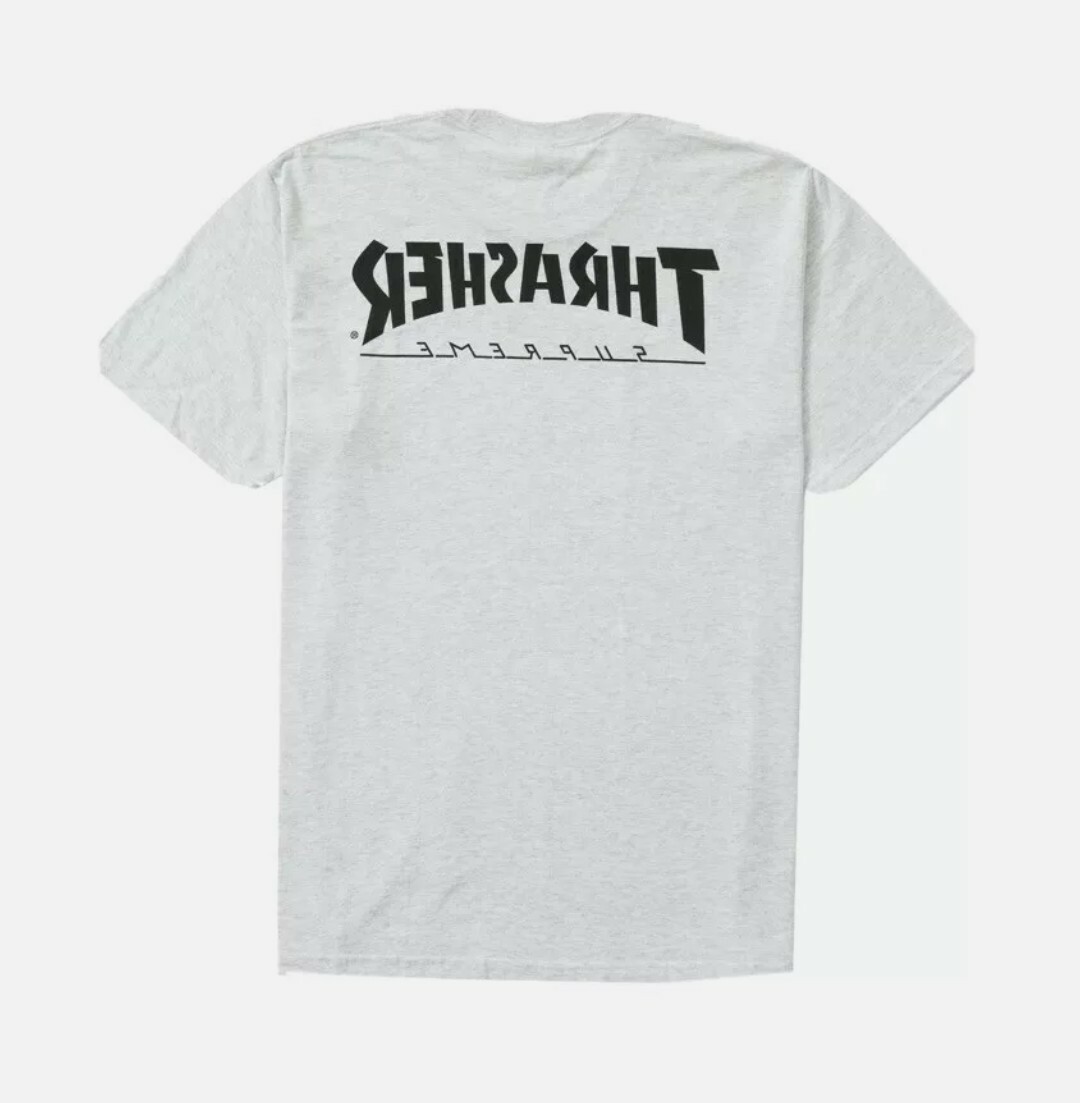 Supreme x Thrasher Game Tee Ash Grey Size Large Plus Supreme Mini Playing Cards