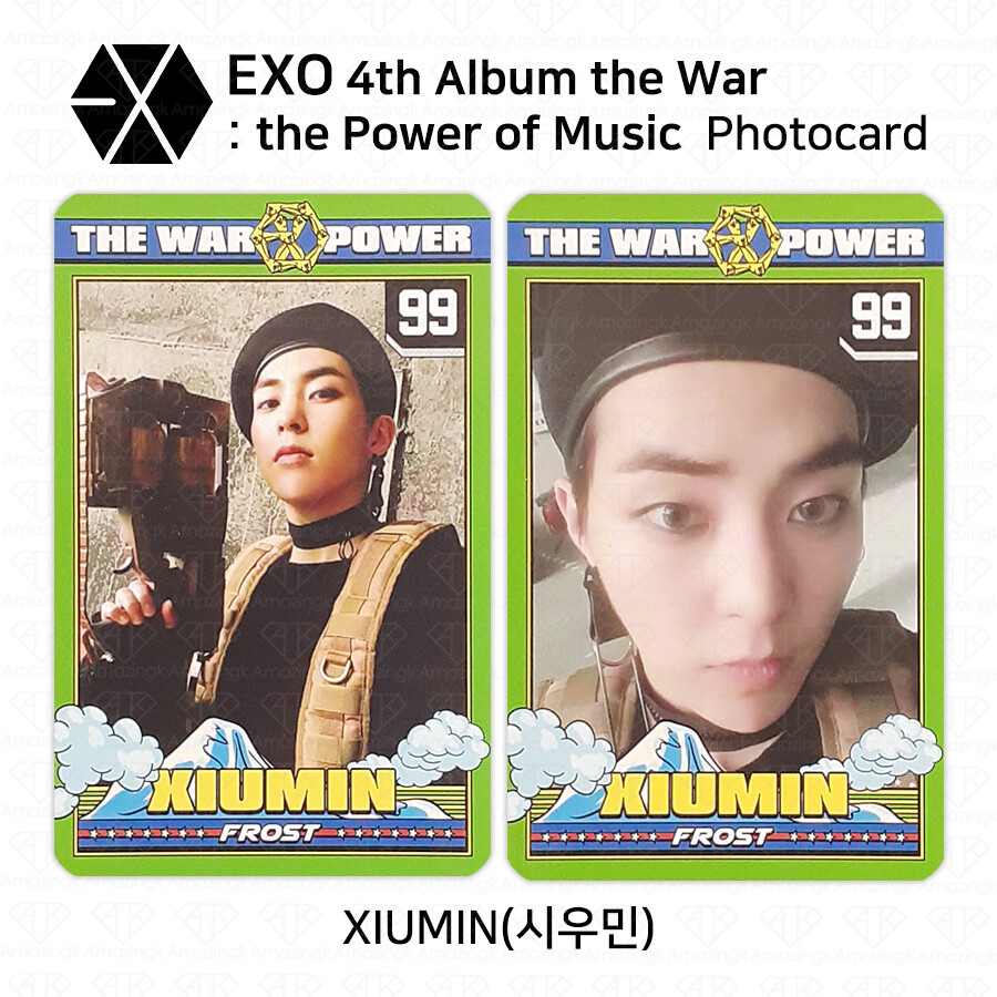 EXO The War The Power Of Music 4th Repackage Official Photocard K