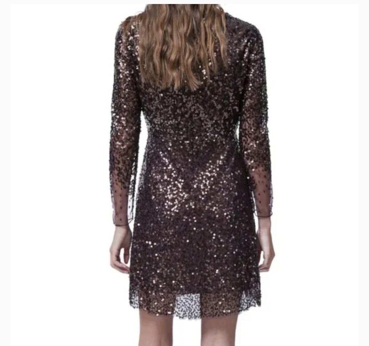long sleeve tulle dress women Tulle A-Line Two Pieces Long Sleeve Wedding Dress, MW530